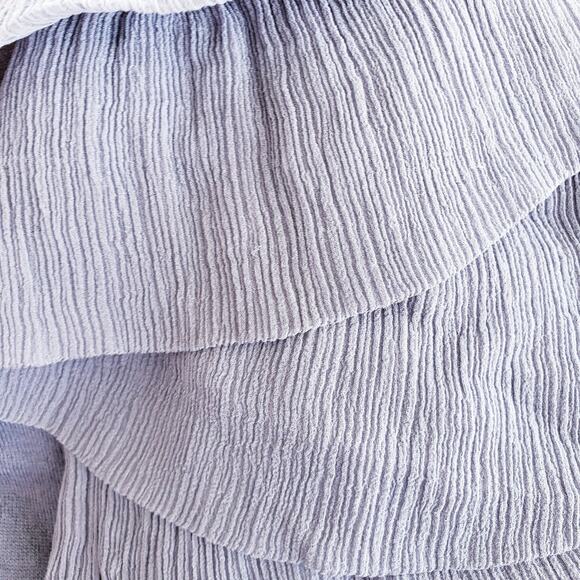 Club Monaco 100% Silk Ruffle Trim Knit Sleeveless Top Dark Lavender Size Medium - Picture 5 of 10